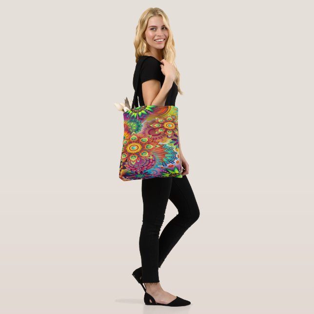 Bolso De Tela Mosaico floral (Puesto)