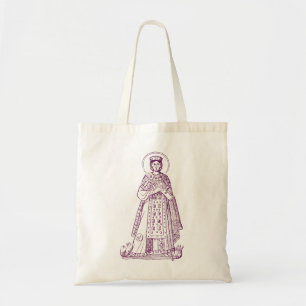 Bolso De Tela mosaico griego de Santa Inés de Roma