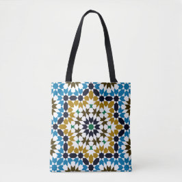 Bolso De Tela Mosaico Marroquí Patrón Bohío Geométrico Tradicion