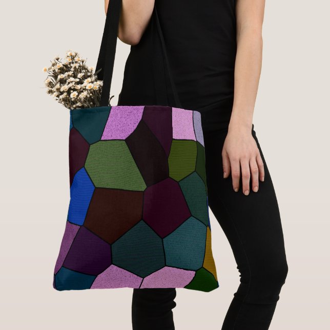 Bolso De Tela Mosaico oscuro (Detalle)