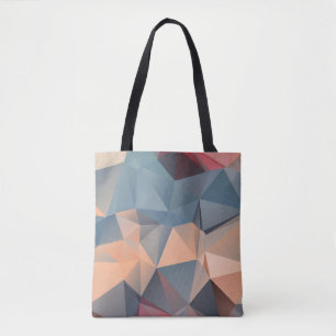 Bolso De Tela Mosaico Polígono: Elegancia Geométrica Creativa.