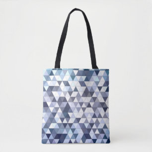 Bolso De Tela Mosaico triangular geométrico colorido: bac abstra