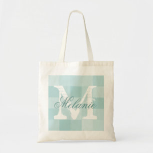 Bolso De Tela Mosaico verde azulado conocido personalizado de la