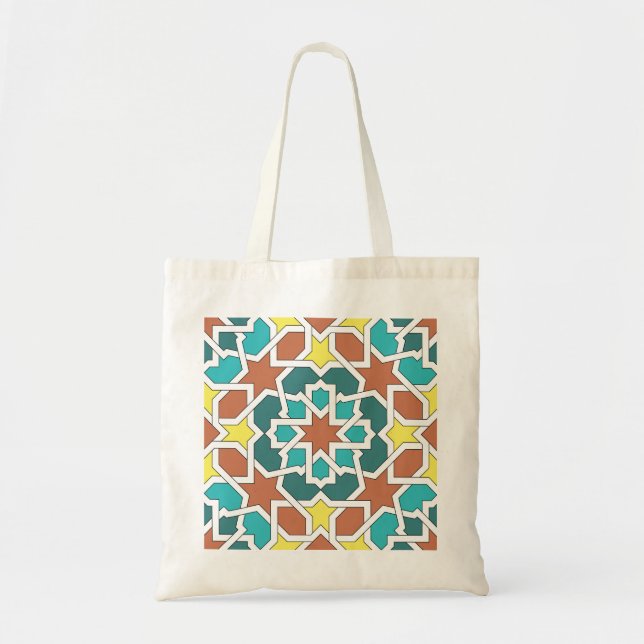 Bolso De Tela Mosaico y arte de Marruecos. Arabescos y geometría (Frente)