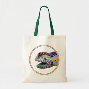 Bolso De Tela Mosaicos de la cabeza del lagarto de Gaudi