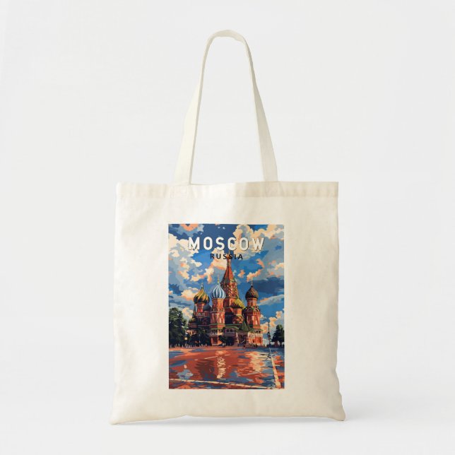 Bolso De Tela Moscú Rusia Viaje al arte (Frente)