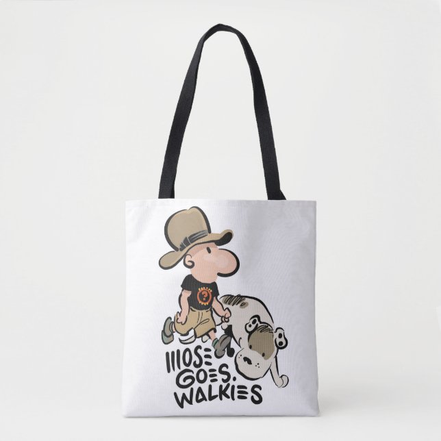 Bolso De Tela Mose Goes Walkies Tote Bag (Anverso)
