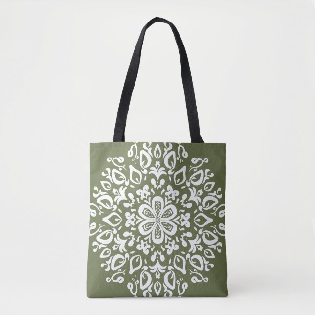 Bolso De Tela Moss Mandala (Anverso)