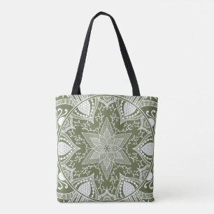 Bolso De Tela Moss Mandala