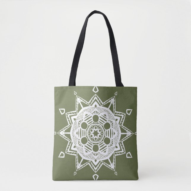 Bolso De Tela Moss Mandala (Anverso)