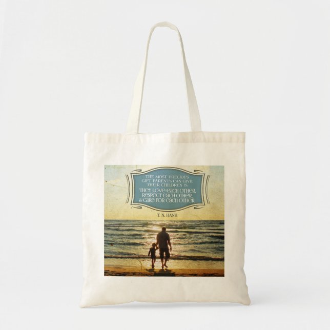 Bolso De Tela Most Precious Gift Parents Can Give (Frente)