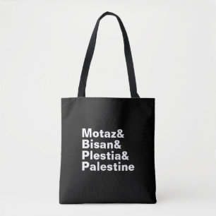Bolso De Tela Motaz & Bisan & Plestia & Palestina - prensa libre