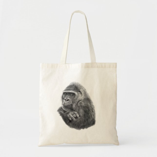 Bolso De Tela Mother gorilla tote bag 母ゴリラのトートバッグ (Frente)