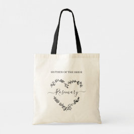 Bolso De Tela Mother of the Bride Floral Wildflowers Heart