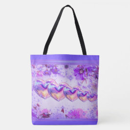 Bolso De Tela Mother's Day Hearts & Daisey's Tote Bag