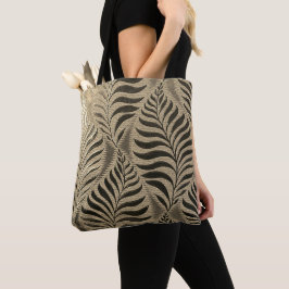 Bolso De Tela Motif Gold Leaf
