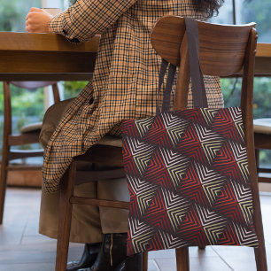 Bolso De Tela Motif Zigzag