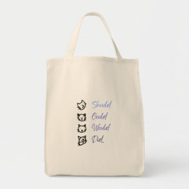 Bolso De Tela Motivación de gato lindo “Debería podría haría hiz