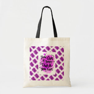 Bolso De Tela Motivación Moderna Elegante Mejor Mensaje Popular