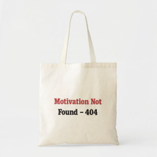 Bolso De Tela Motivación no encontrada - Diseño del humor del pr