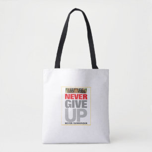 Bolso De Tela Motivación Nunca Renunciar Nunca Rendirse Medio