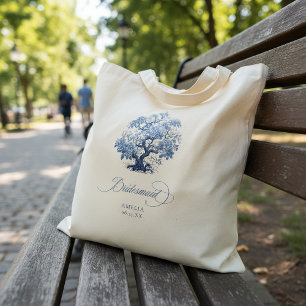 Bolso De Tela Motivo de árbol de boda Chinoiserie Dama de honor