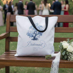 Bolso De Tela Motivo de árbol de boda Chinoiserie Dama de honor 