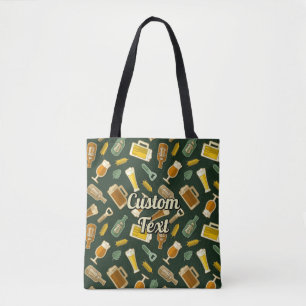 Bolso De Tela Motivo de Iconos de Cerveza Tote Bag