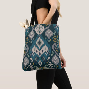 Bolso De Tela Motivos africano boho estampado floral ikat
