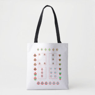 Bolso De Tela motivos artísticos de cartas de juego