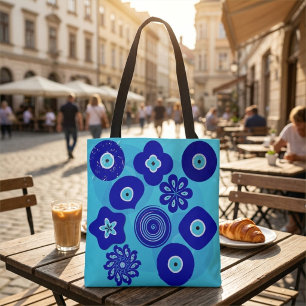 Bolso De Tela Motivos Elegantes y Lindos del Ojo Azul Malvado pa