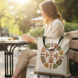 Bolso De Tela Motivos Étnicos Africanos