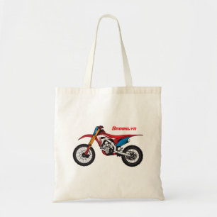 Bolso De Tela Moto de moto de tierra roja