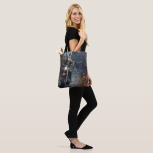 Bolso De Tela Motocicleta Basenji Halloween Scary