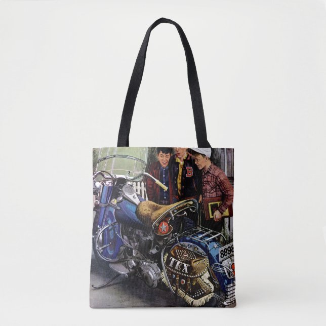 Bolso De Tela Motocicleta de Tex (Anverso)