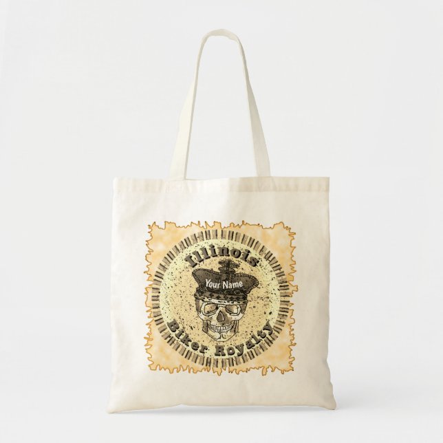 Bolso De Tela Motociclista de Illinois (Frente)