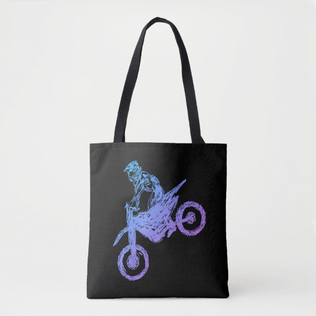 Bolso De Tela Motocross (Anverso)