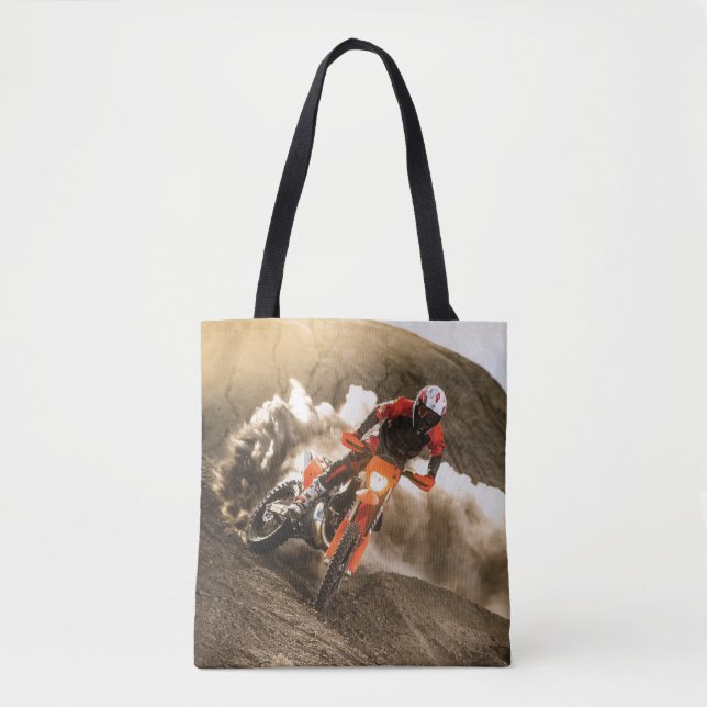 Bolso De Tela Motocross Rider (Anverso)