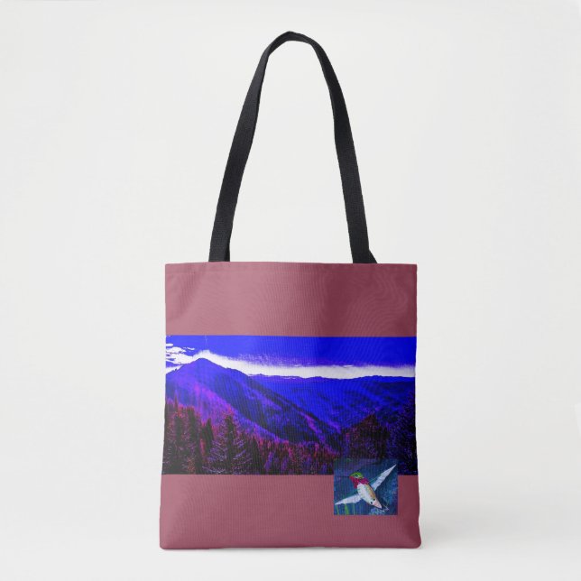 Bolso De Tela Mountain Hummingbird Tote Baag (Anverso)