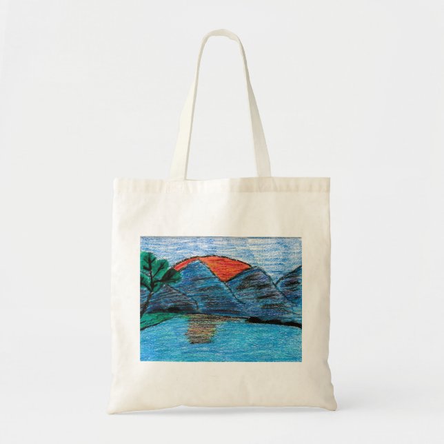 Bolso De Tela Mountain Sunset (Frente)