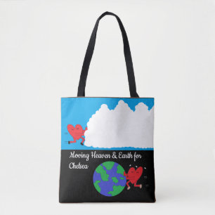 Bolso De Tela Moviendo el cielo y la tierra