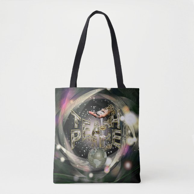 Bolso De Tela Movimiento Teach-Peace (Anverso)
