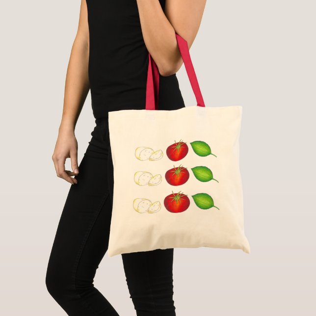Bolso De Tela Mozzarella Tomato Basil Comida Italiana Ensalada C (Anverso (producto))