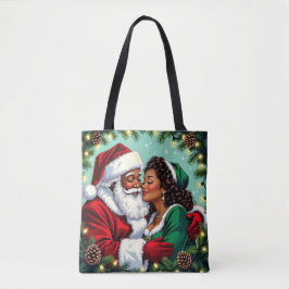 Bolso De Tela Mr and Mrs Clause Sweet Christmas 
