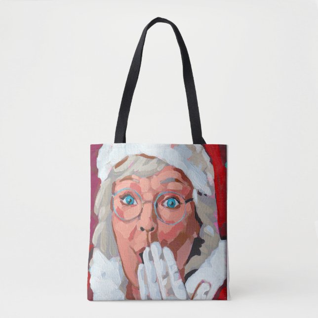 Bolso De Tela Mr. & Mrs. Claus Tote Bag (Anverso)