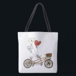 Bolso De Tela Mr. y Mrs. love tandem<br><div class="desc">Bicicleta de amor</div>