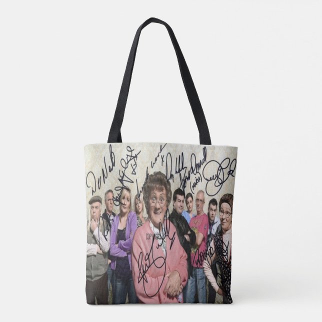 Bolso De Tela mrs browns boys (chicos de mrs) firmaron (Reverso)