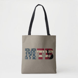 Bolso De Tela Mtb US bandera vintage