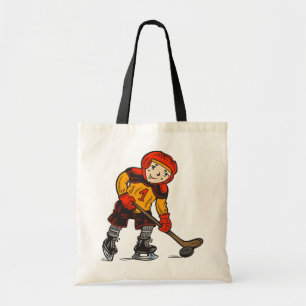 Bolso De Tela Muchacho que juega a hockey