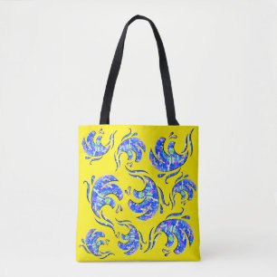 Bolso De Tela Muchas olas de arte abstracto